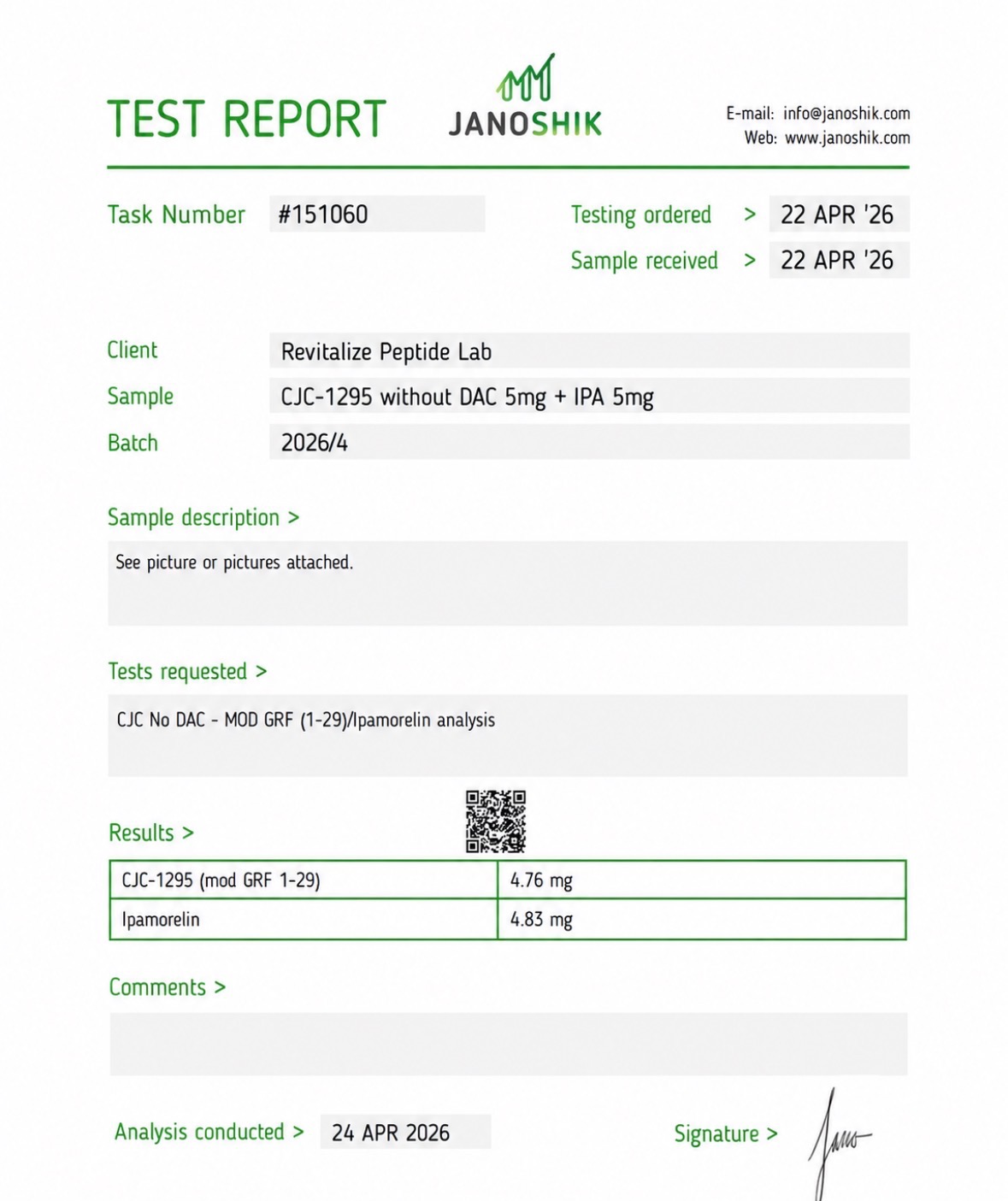 CJC-1295 (No DAC) + Ipamorelin - Image 2